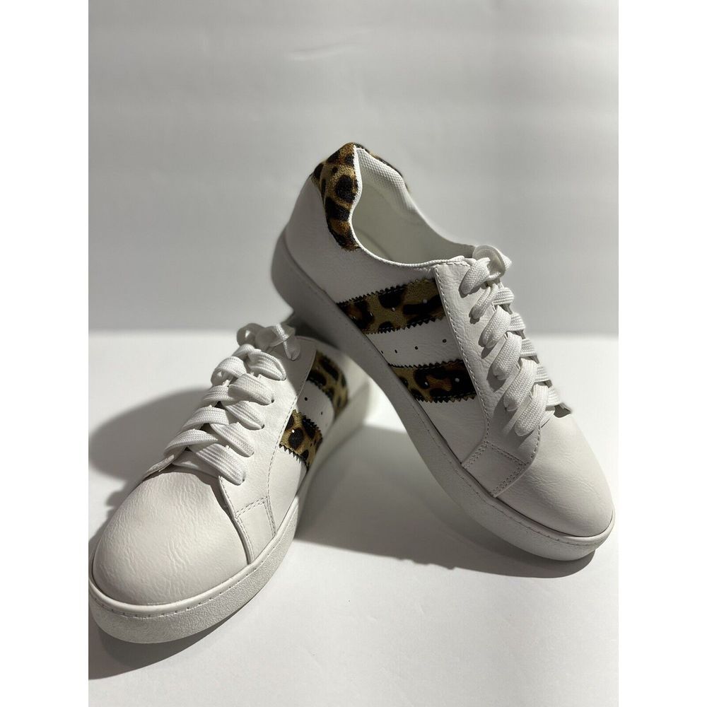 Ccocci Womens Shoes  6.5 Sneakers‎ Iris  White Animal Lace Low Heel Round Toe